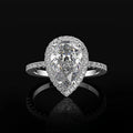 Zircon full?crown closed?band ring
