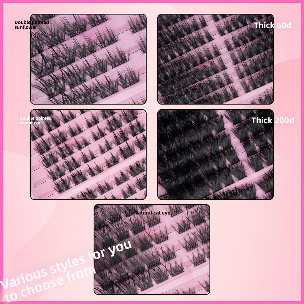 Natural False Eyelashes Clusters