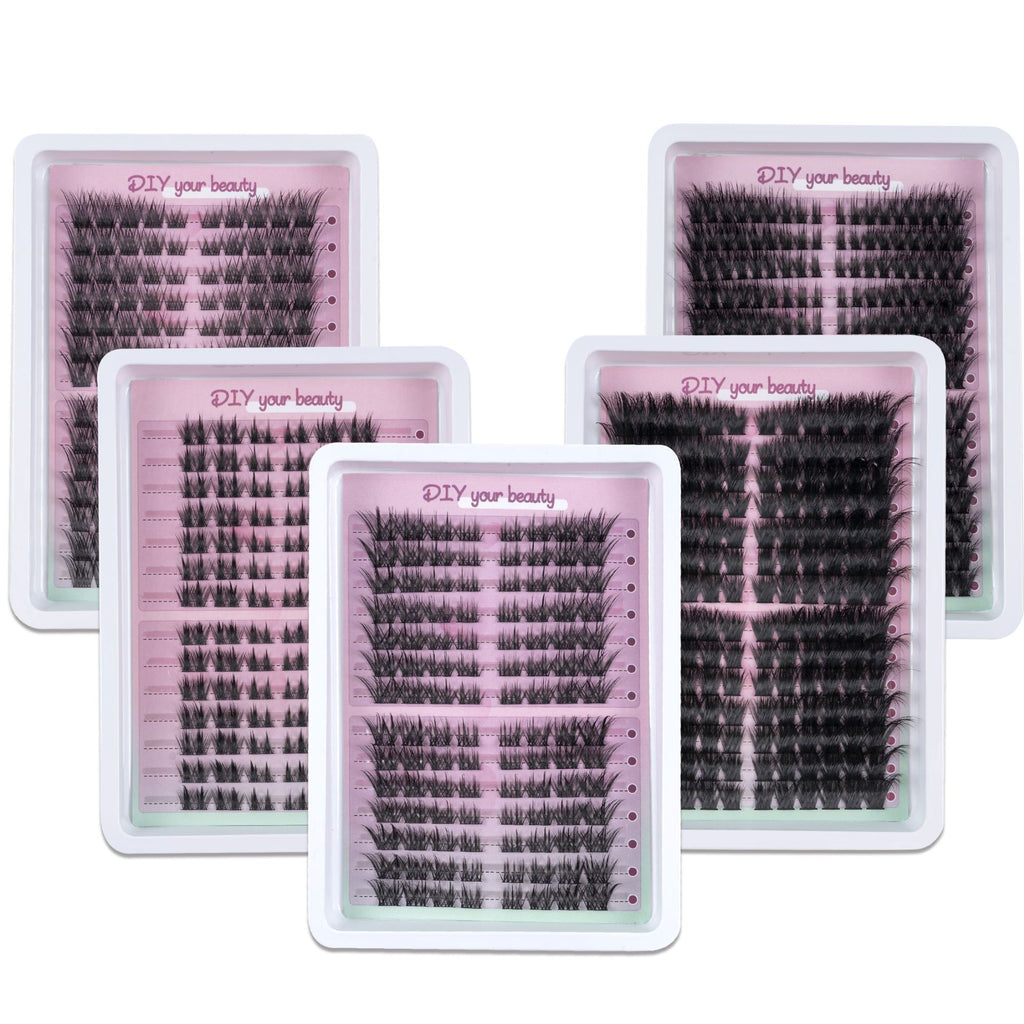 Natural False Eyelashes Clusters