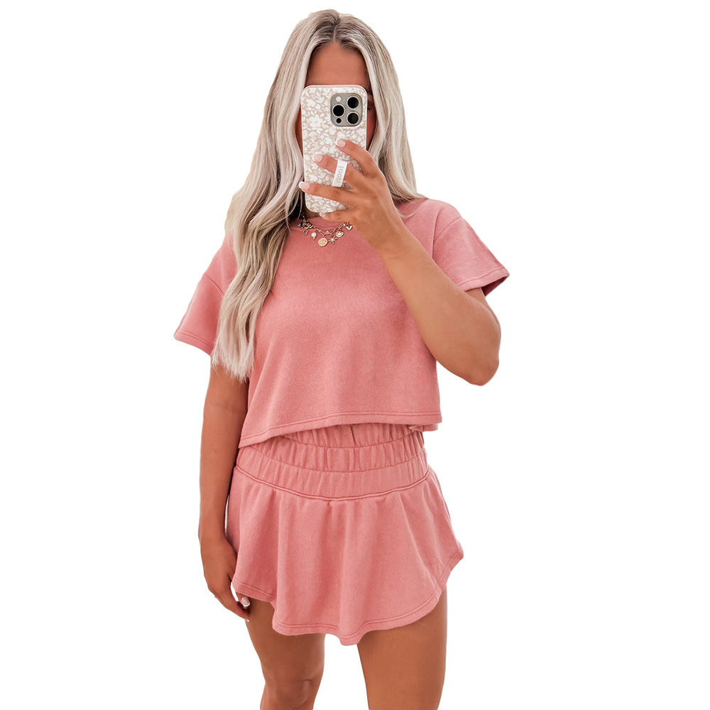 Women's Short Sleeve Tracksuit Set