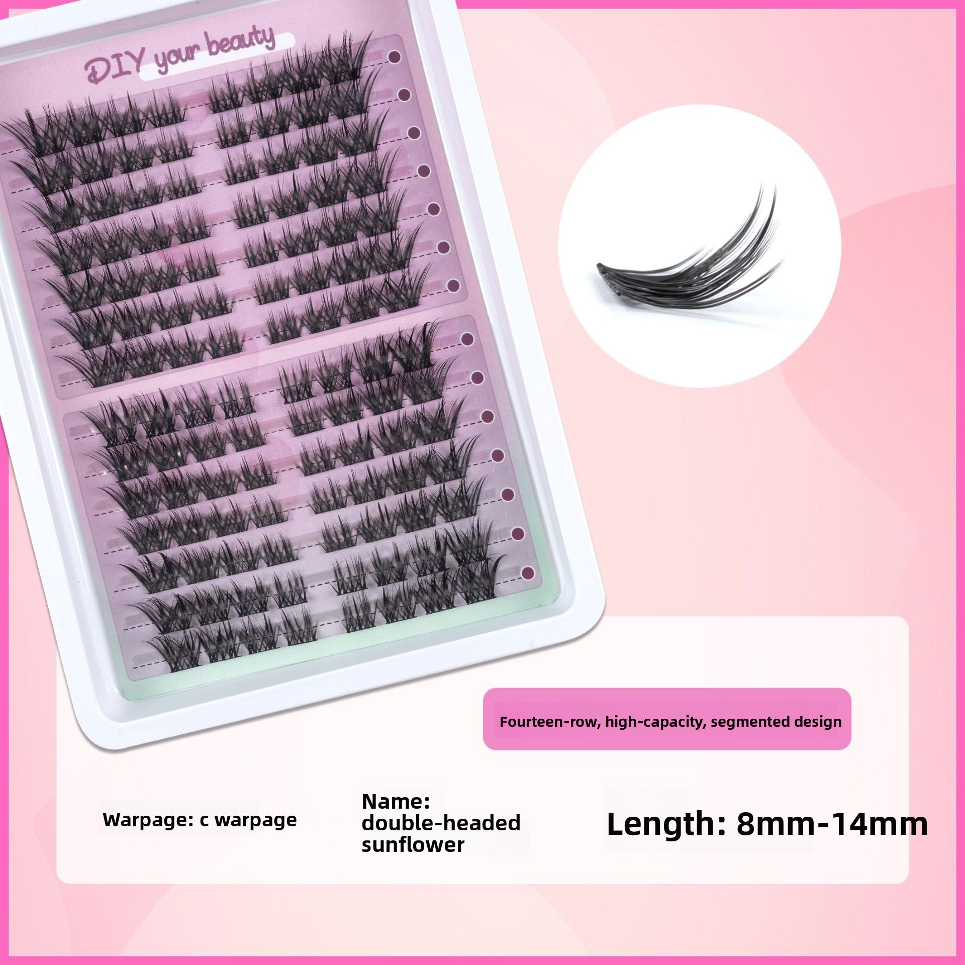 Natural False Eyelashes Clusters