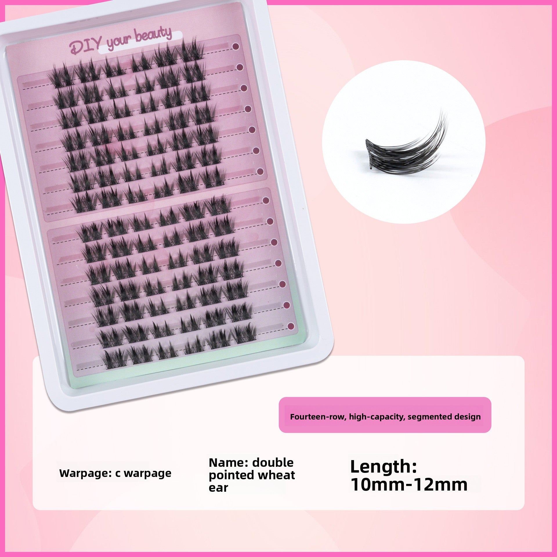 Natural False Eyelashes Clusters