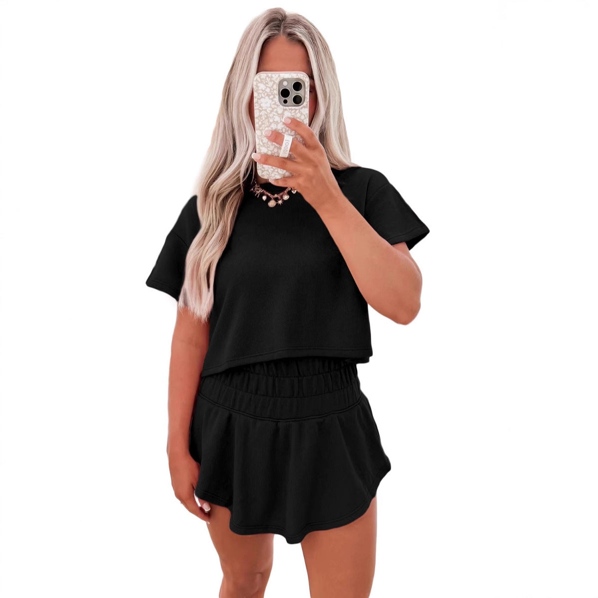 Women's Short Sleeve Tracksuit Set