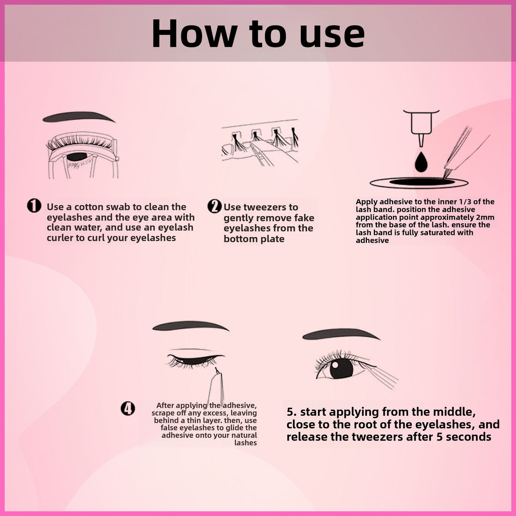 Natural False Eyelashes Clusters