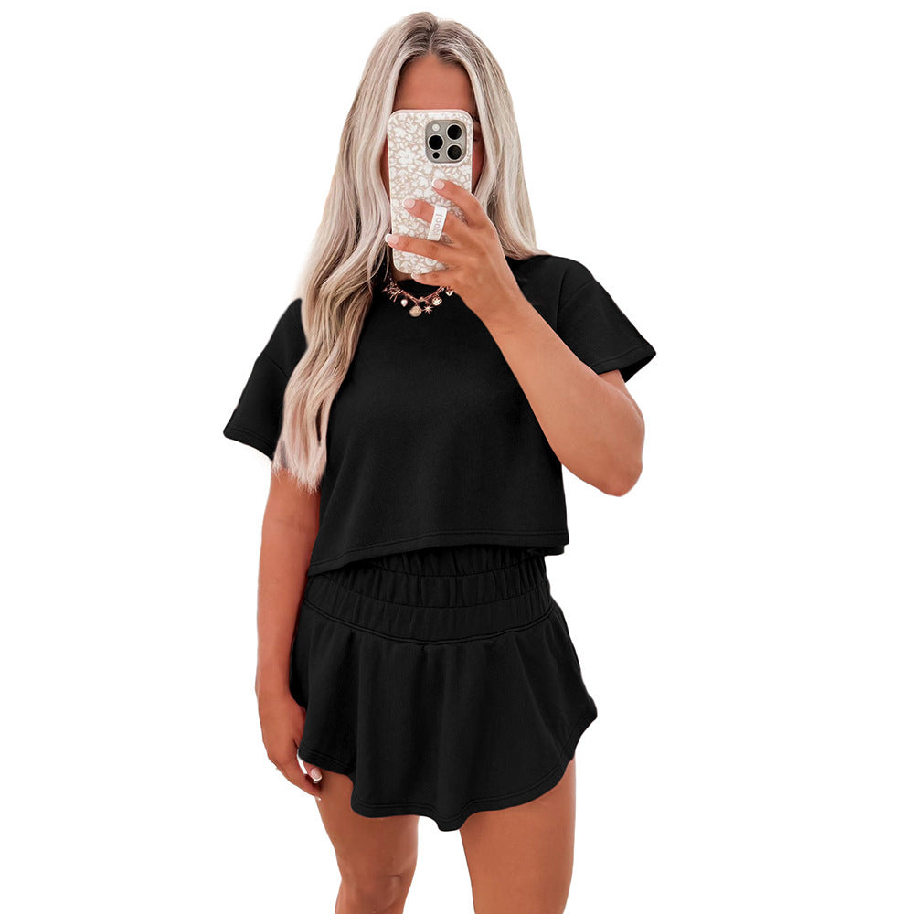 Women's Short Sleeve Tracksuit Set