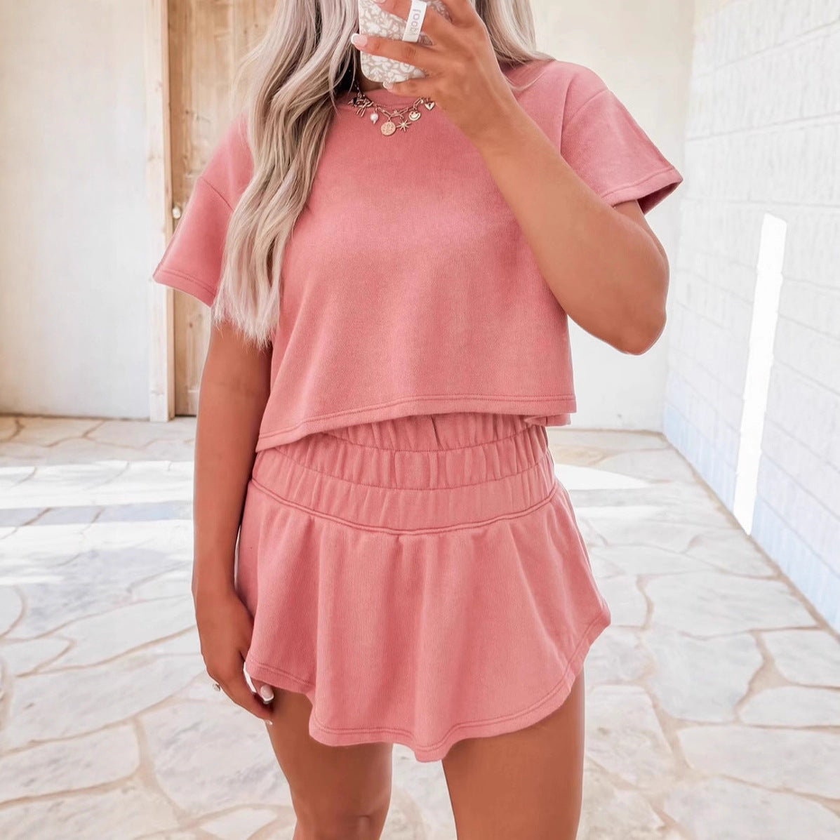 Women's Short Sleeve Tracksuit Set