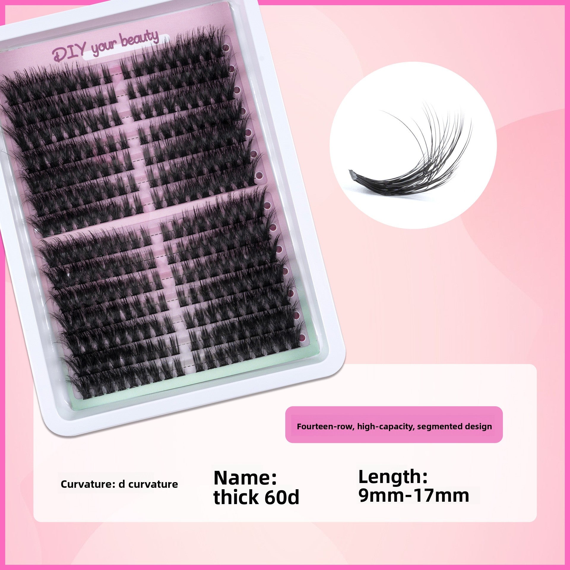 Natural False Eyelashes Clusters