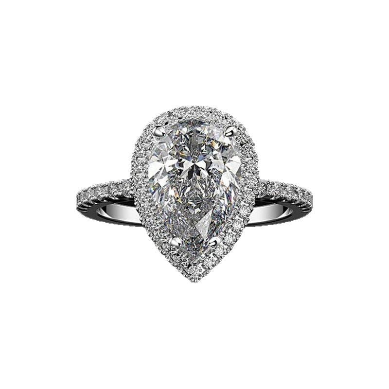 Zircon full?crown closed?band ring