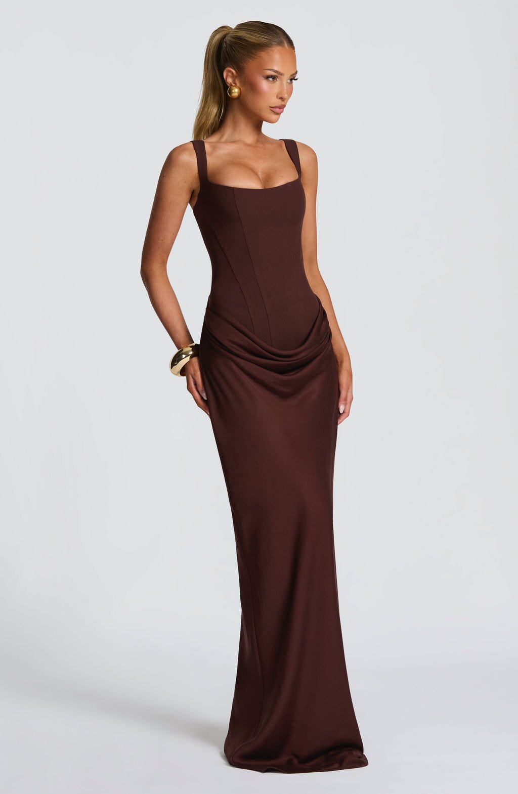 Slim Fit Bodycon Dress with Square Neck